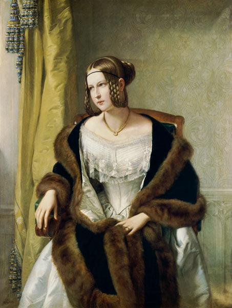 Philipp veit Portrait of Freifrau von Bernus France oil painting art